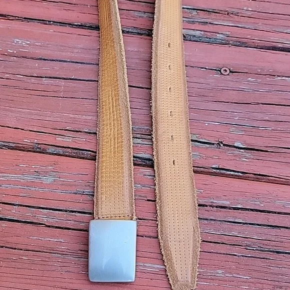 ISABEL MARANT Leather Belt with Silver Buckle